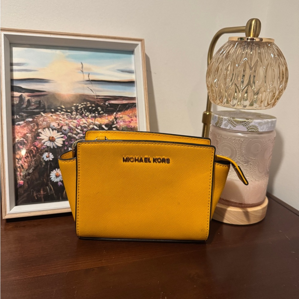 Michael Kors Vibrant Yellow Clutch